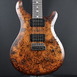 PRS S2 Wood Library Custom 24 Poplar Burl Black Gold Burst #199