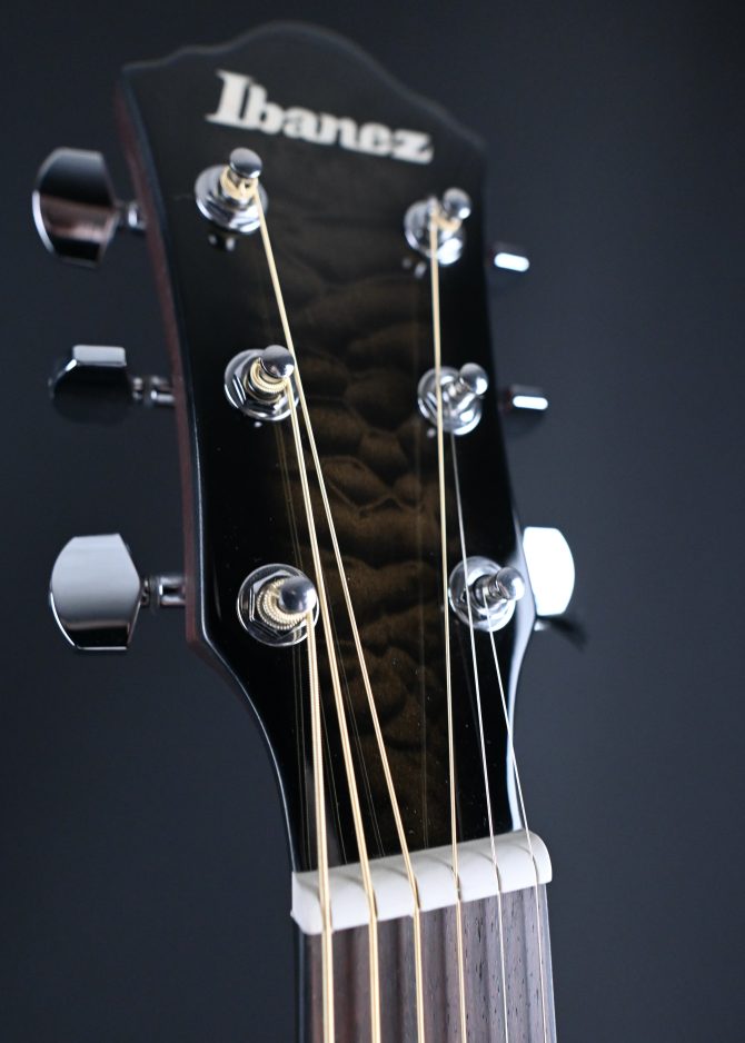 Ibanez AEWC16QA-TKH Transparent Black Sunburst High Gloss #486
