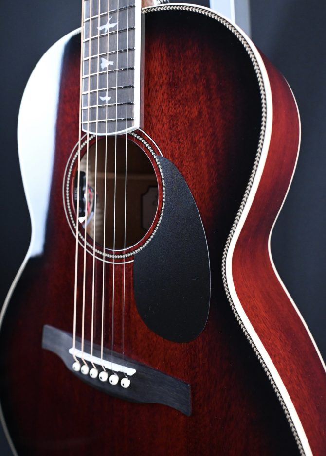 PRS SE P20E Parlor Acoustic Guitar Fire Red Burst #422