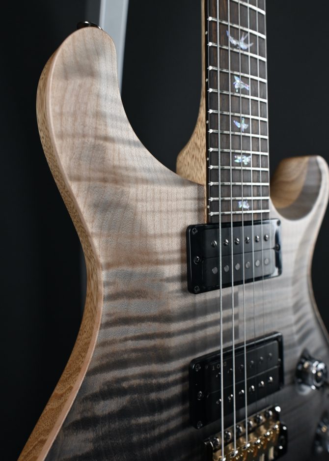 PRS Wood Library Custom 24 Piezo 10-Top Gray Black Fade #964