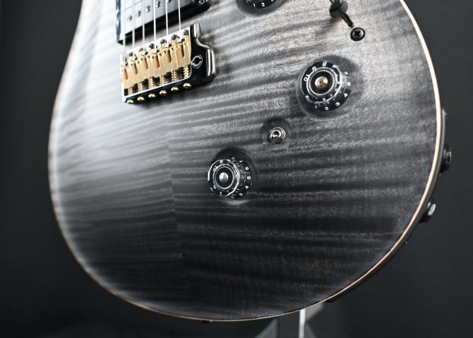 PRS Wood Library Custom 24 Piezo 10-Top Gray Black Fade #964