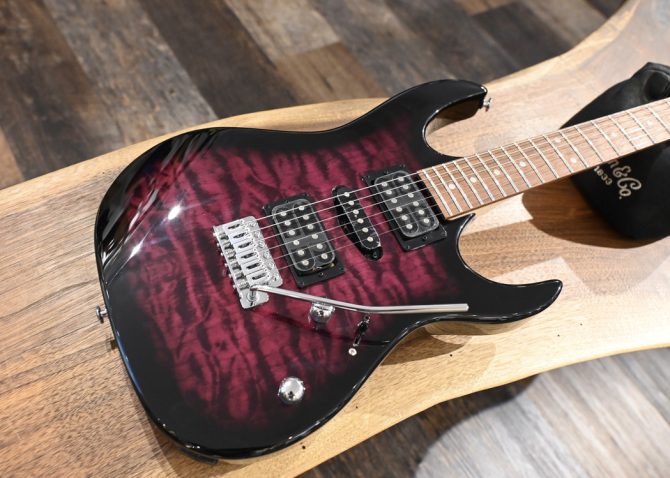 Ibanez GRX70QA-TVT Gio Series Transparent Violet Sunburst #637