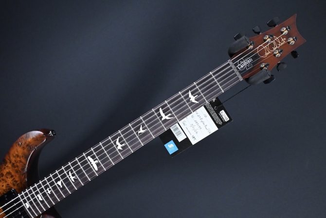 PRS S2 Wood Library Custom 24 Poplar Burl Black Gold Burst #199