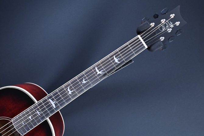 PRS SE P20E Parlor Acoustic Guitar Fire Red Burst #110