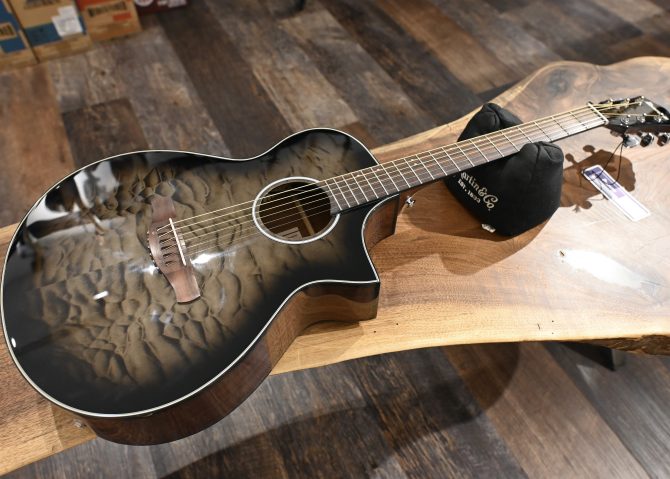 Ibanez AEWC16QA-TKH Transparent Black Sunburst High Gloss #486