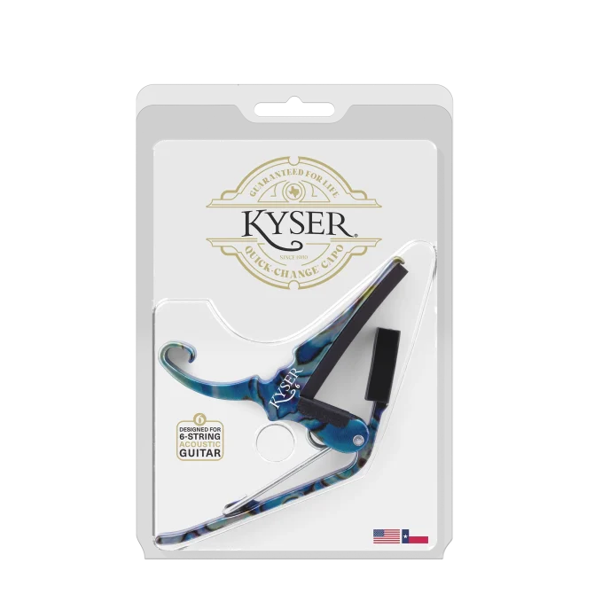 Kyser KY-KG6ABA Acoustic Guitar Capo Abalone