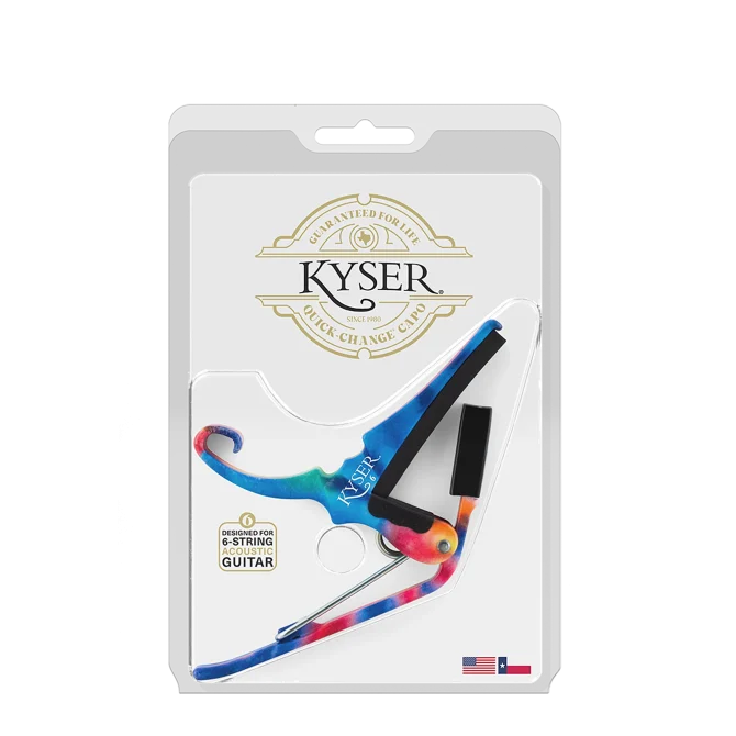 Kyser KY-KG6TDA Acoustic Guitar Capo Tie Dye