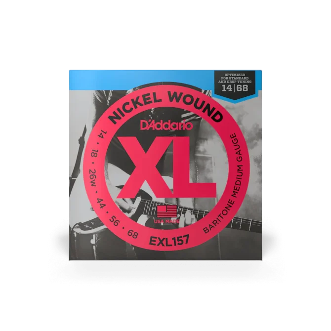 D'Addario EXL157 14-68 Medium Baritone Electric Guitar Strings