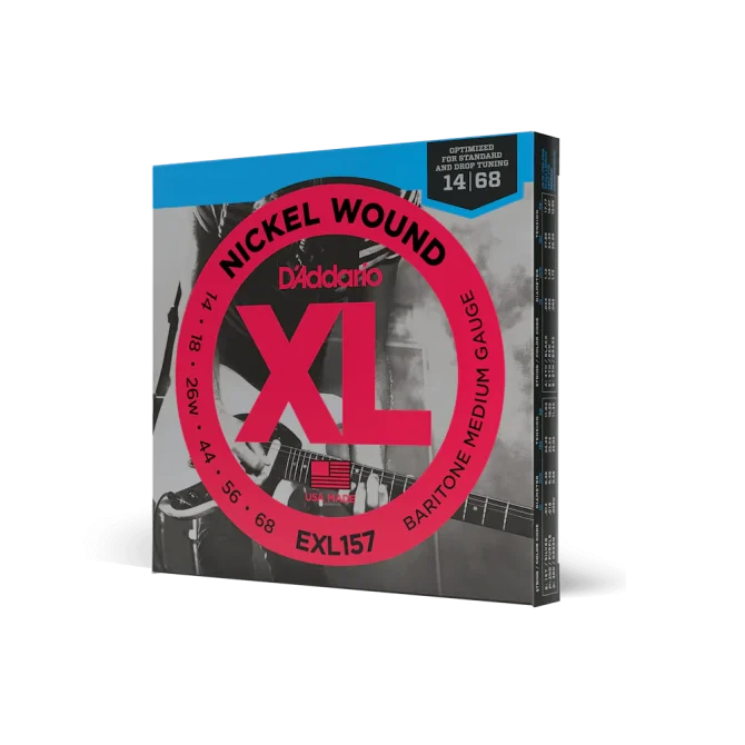 D'Addario EXL157 14-68 Medium Baritone Electric Guitar Strings