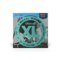 D'Addario EXL158 13-62 Light Baritone Electric Guitar Strings