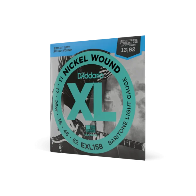 D'Addario EXL158 13-62 Light Baritone Electric Guitar Strings