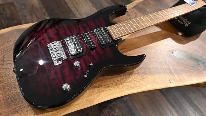 Ibanez GRX70QA-TVT Gio Series Transparent Violet Sunburst #145