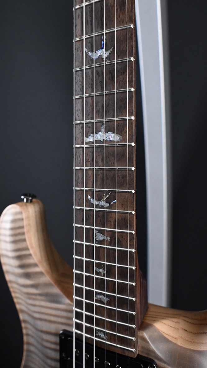 PRS Wood Library Custom 24 Piezo 10-Top Gray Black Fade #121