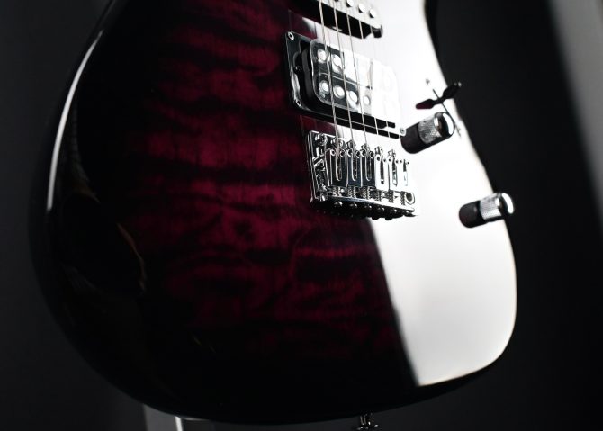 Ibanez GRX70QA-TVT Gio Series Transparent Violet Sunburst #145