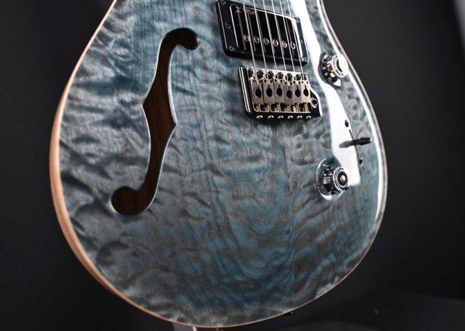 PRS Wood Library Custom 24 Semi-Hollow Quilt 10-Top Nightshade #657