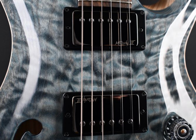 PRS Wood Library Custom 24 Semi-Hollow Quilt 10-Top Nightshade #657