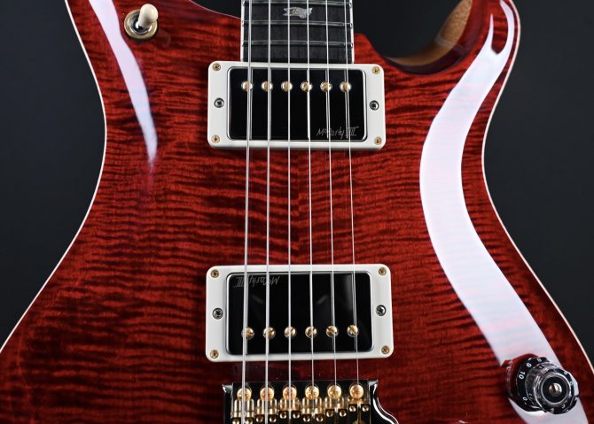 PRS Wood Library McCarty 594 Tremolo 10-Top Red Tiger #398