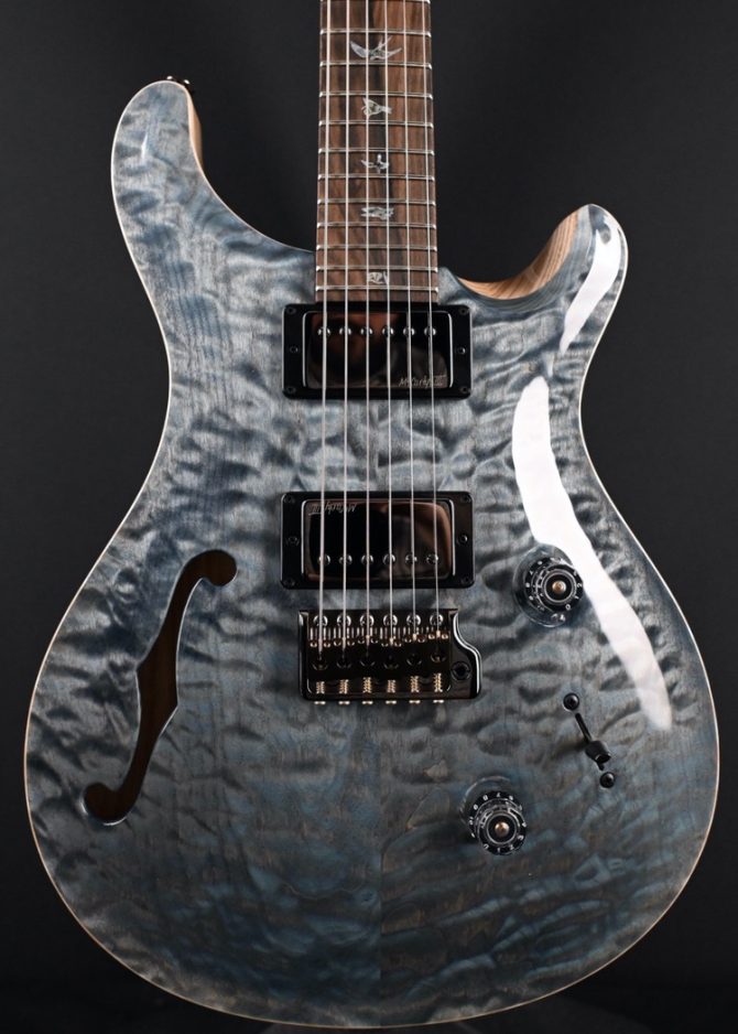 PRS Wood Library Custom 24 Semi-Hollow Quilt 10-Top Nightshade #657