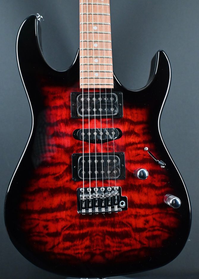 Ibanez GRX70QA-TRB Gio Series Transparent Red Burst #796