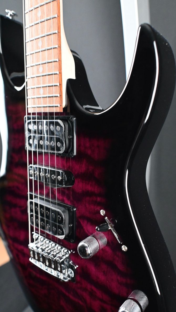 Ibanez GRX70QA-TVT Gio Series Transparent Violet Sunburst #145
