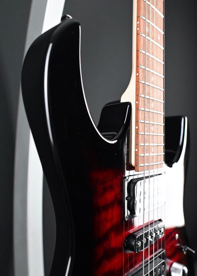 Ibanez GRX70QA-TRB Gio Series Transparent Red Burst #796