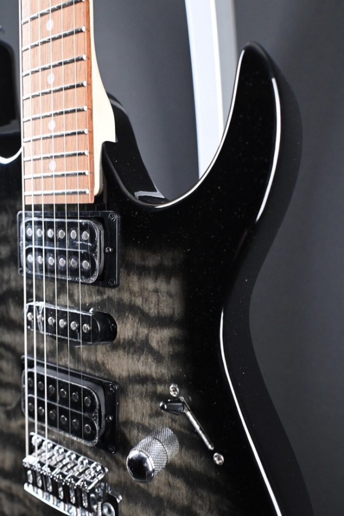 Ibanez Gio Series GRX70QA-TKS Transparent Black Sunburst #597