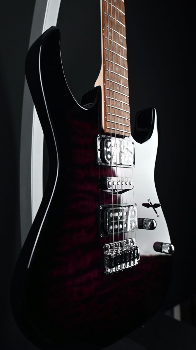 Ibanez GRX70QA-TVT Gio Series Transparent Violet Sunburst #145