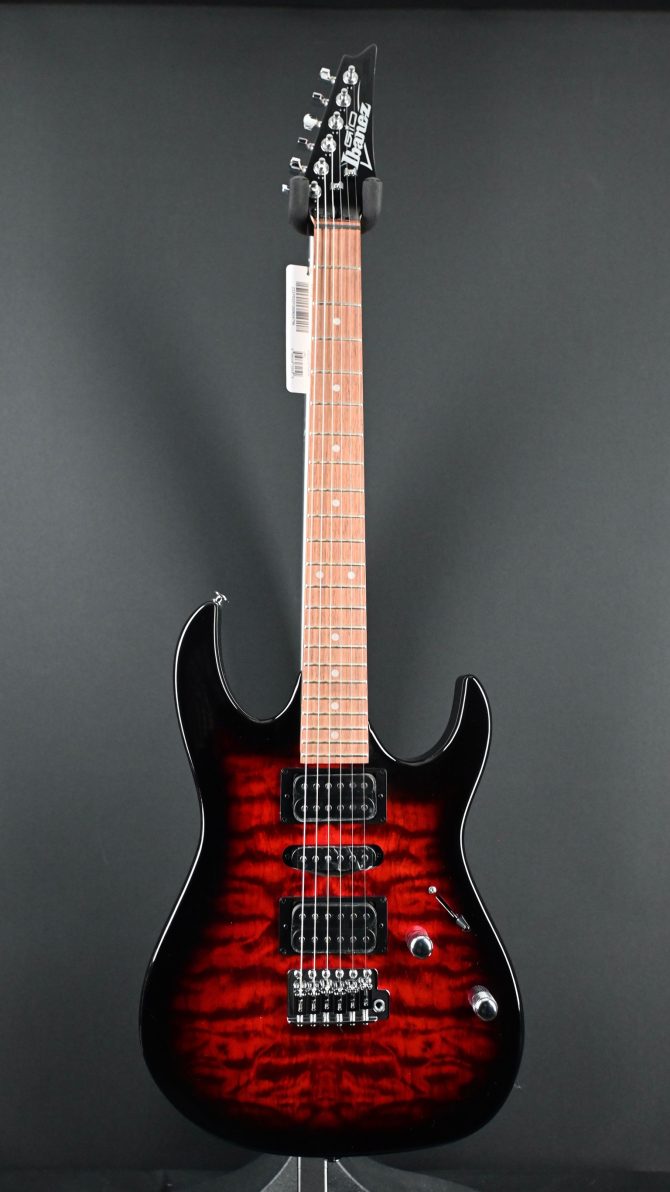 Ibanez GRX70QA-TRB Gio Series Transparent Red Burst #796