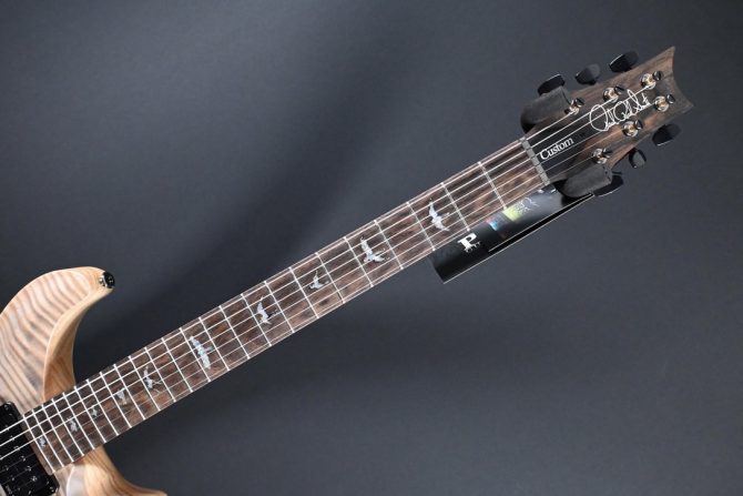 PRS Wood Library Custom 24 Piezo 10-Top Gray Black Fade #121