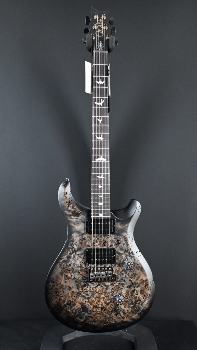 PRS S2 Wood Library Custom 24 Poplar Burl Charcoal Burst #368