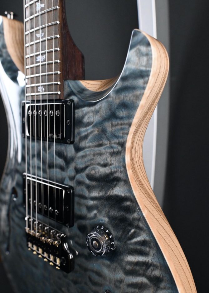 PRS Wood Library Custom 24 Semi-Hollow Quilt 10-Top Nightshade #657