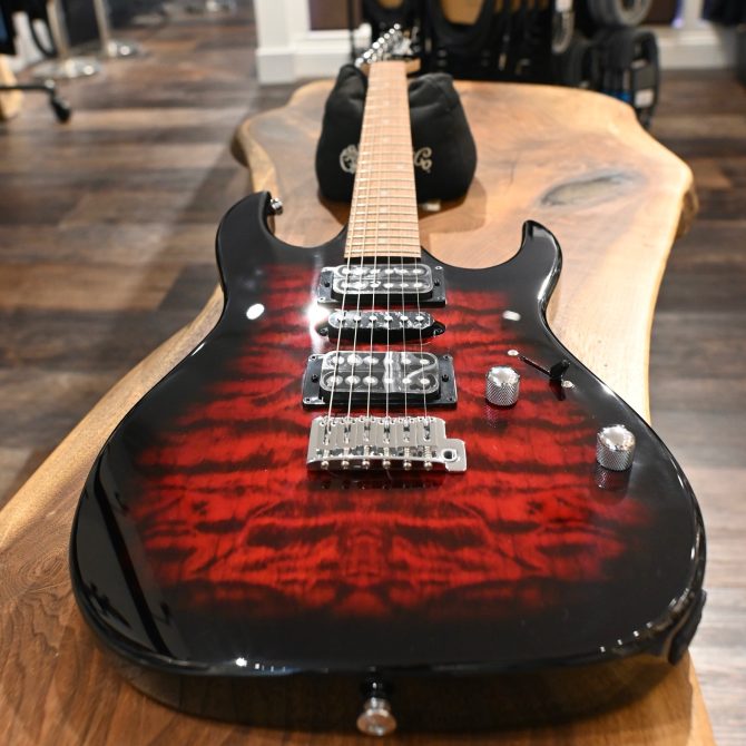 Ibanez GRX70QA-TRB Gio Series Transparent Red Burst #796