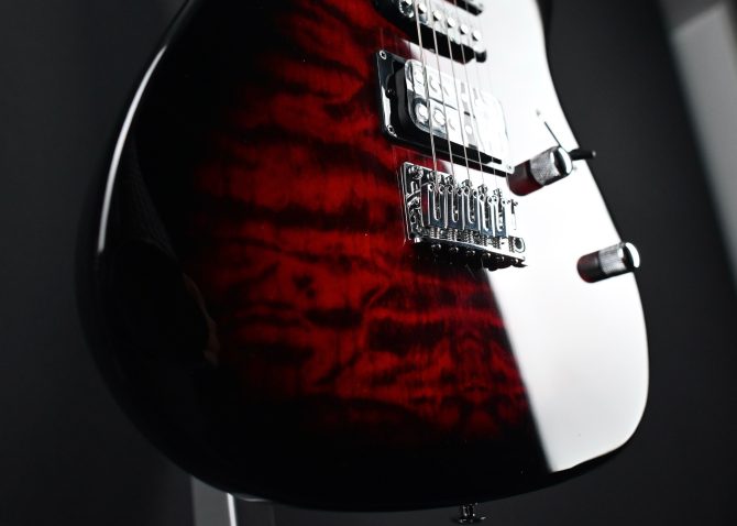 Ibanez GRX70QA-TRB Gio Series Transparent Red Burst #796