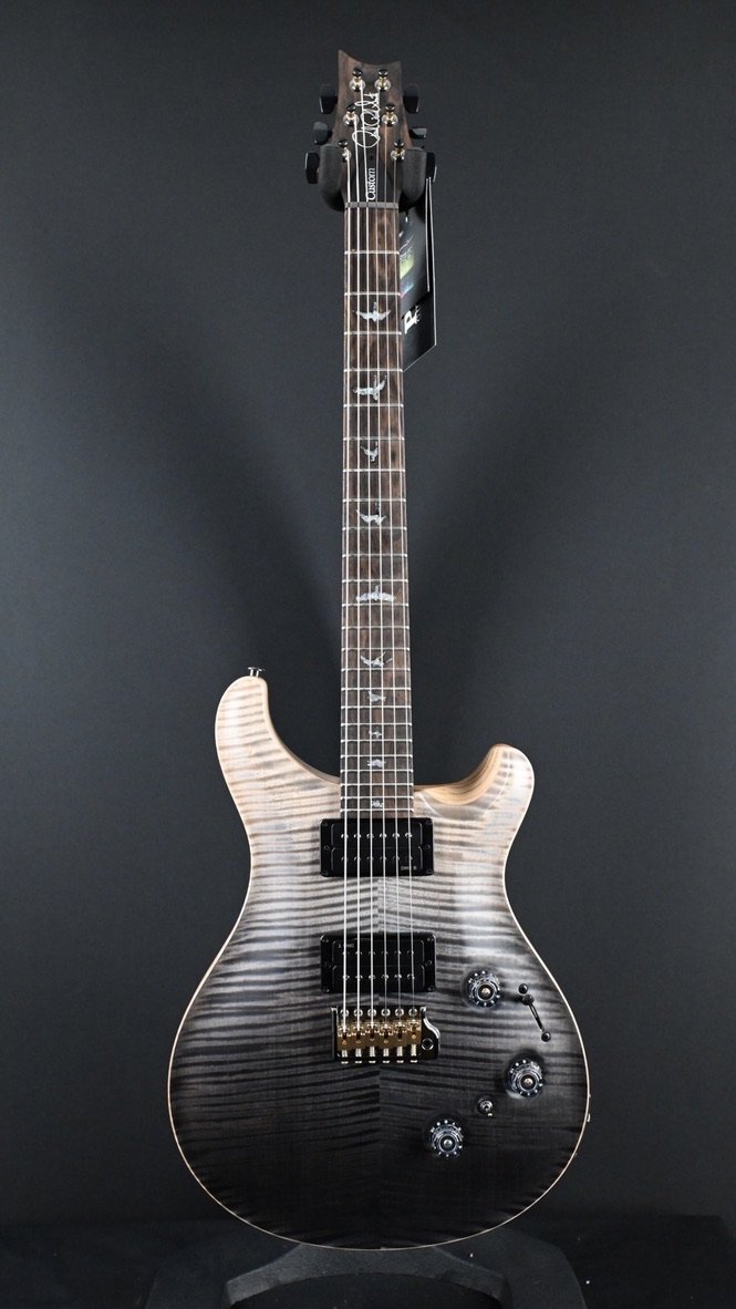 PRS Wood Library Custom 24 Piezo 10-Top Gray Black Fade #121