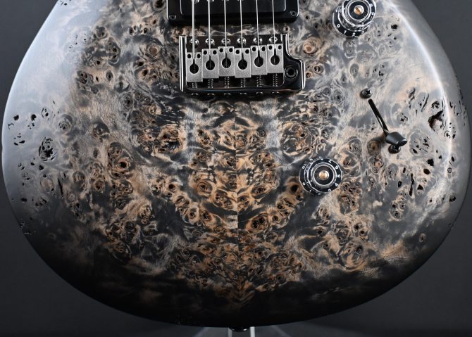 PRS S2 Wood Library Custom 24 Poplar Burl Charcoal Burst #368