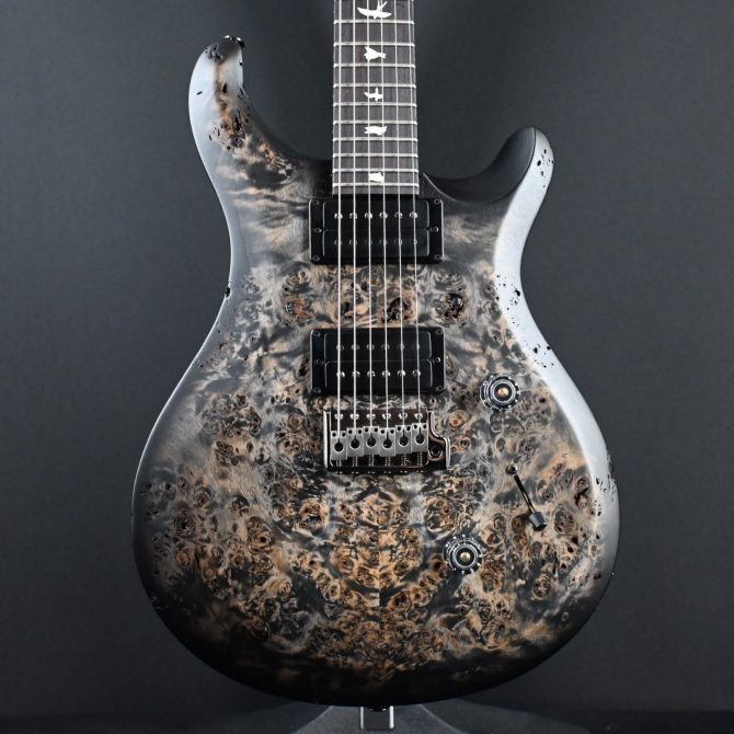 PRS S2 Wood Library Custom 24 Poplar Burl Charcoal Burst #368