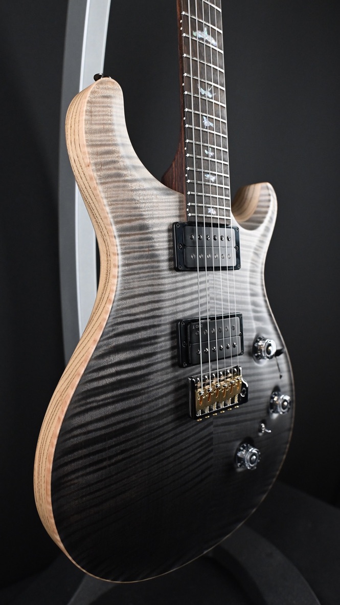 PRS Wood Library Custom 24 Piezo 10-Top Gray Black Fade #121