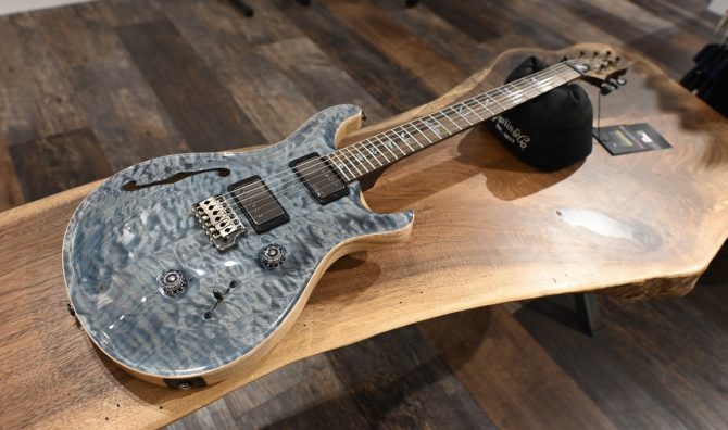PRS Wood Library Custom 24 Semi-Hollow Quilt 10-Top Nightshade #657