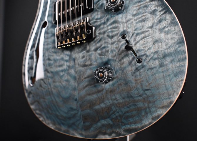 PRS Wood Library Custom 24 Semi-Hollow Quilt 10-Top Nightshade #657