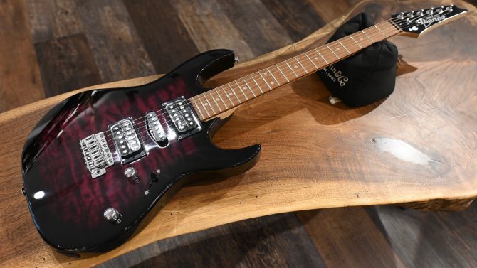 Ibanez GRX70QA-TVT Gio Series Transparent Violet Sunburst #217