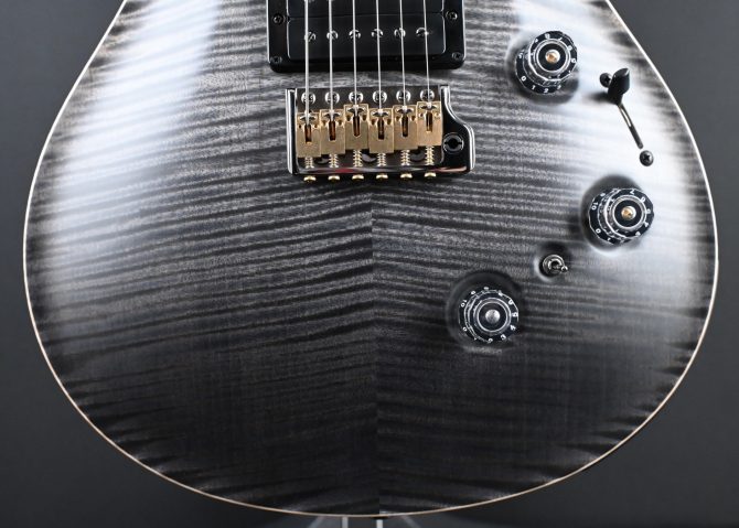 PRS Wood Library Custom 24 Piezo 10-Top Gray Black Fade #121