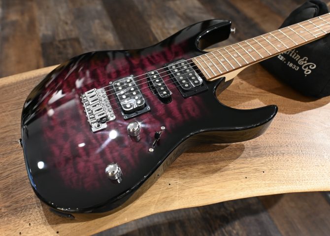 Ibanez GRX70QA-TVT Gio Series Transparent Violet Sunburst #829