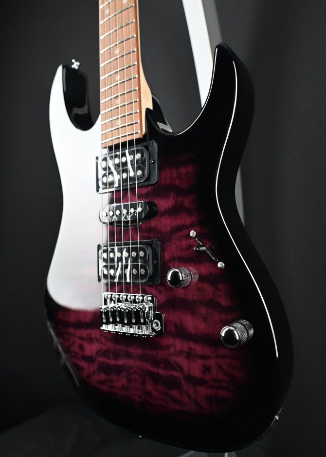 Ibanez GRX70QA-TVT Gio Series Transparent Violet Sunburst #828