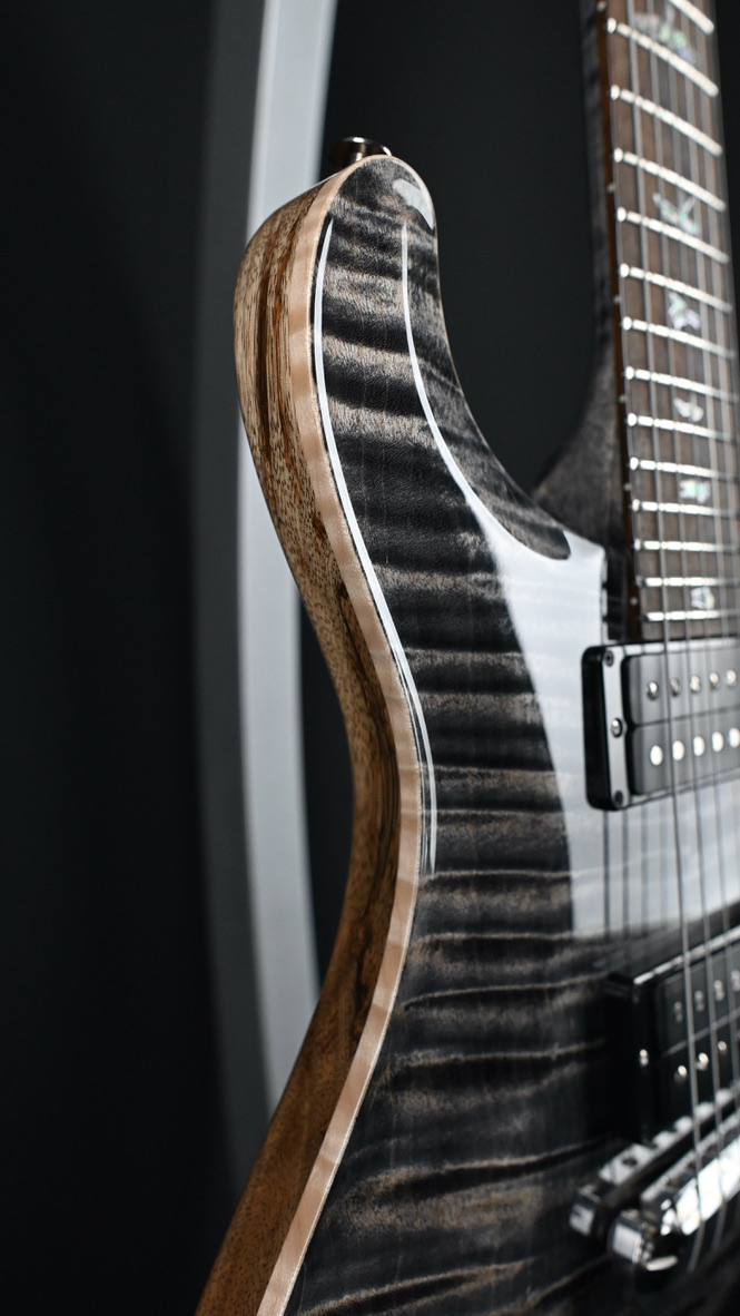 PRS Wood Library Custom 24 Stoptail Limited Edition Charcoal #317