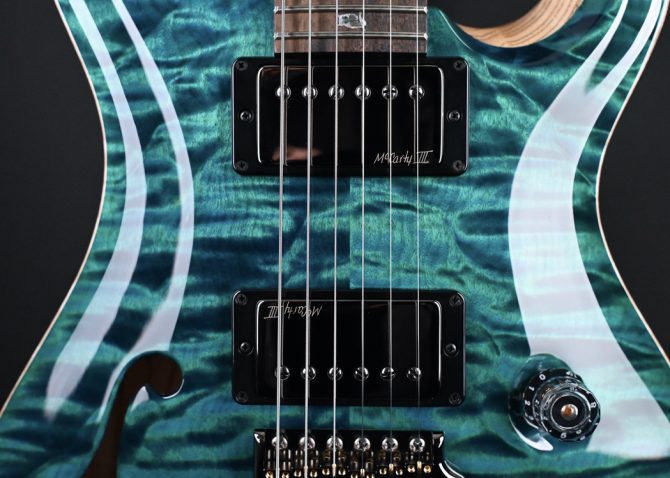 PRS Wood Library Custom 24 Semi-Hollow Quilt 10-Top Laguna #654