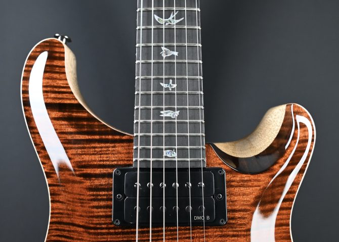 PRS Wood Library Custom 24 Semi-Hollow One-Piece Artist Grade Top Espresso #011