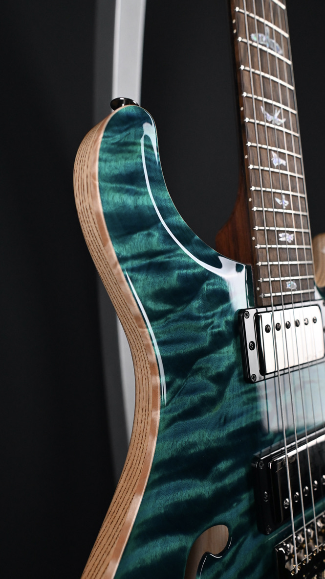 PRS Wood Library Custom 24 Semi-Hollow Quilt 10-Top Laguna #654