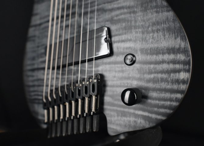 Legator G9F-BK Satin Flame Maple Black 9-string Multi-Scale #162