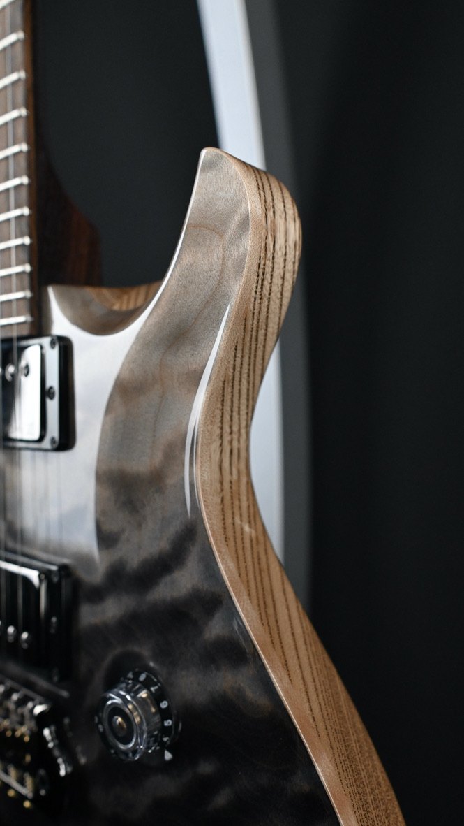 PRS Wood Library Custom 24 Semi-Hollow Quilt 10-Top Frostbite #656