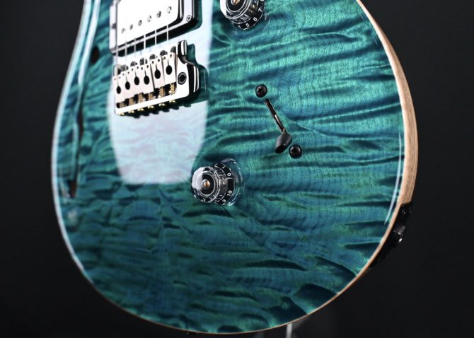 PRS Wood Library Custom 24 Semi-Hollow Quilt 10-Top Laguna #654